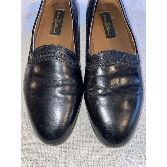 Jonathan Richards Dress Shoes Men’s Size 9.5 Medium Black Leather Slip On Formal - Picture 7 of 12